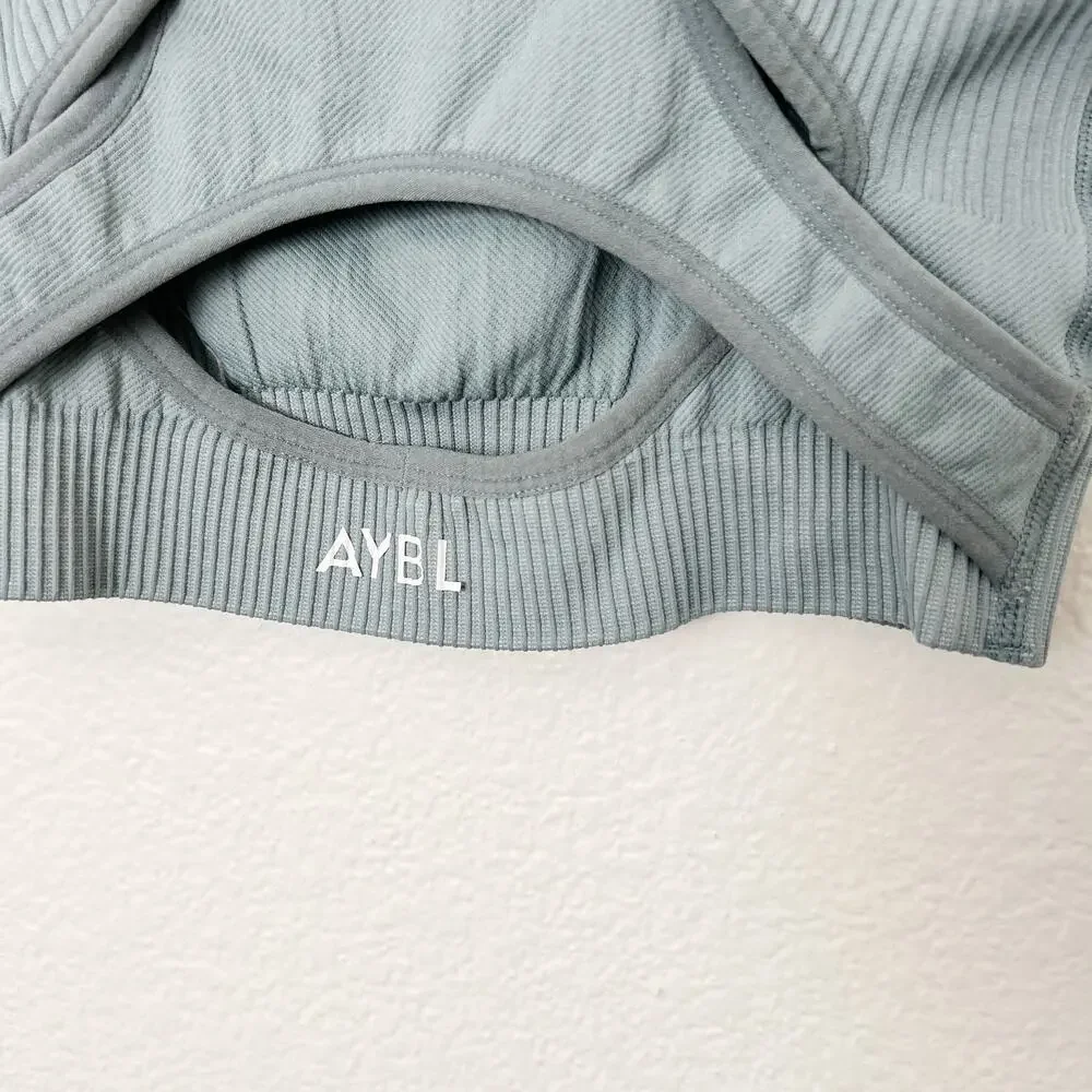 [AYBL] Teal Seamless Reflex Sports Bra & Legging Matching Set Size Small S